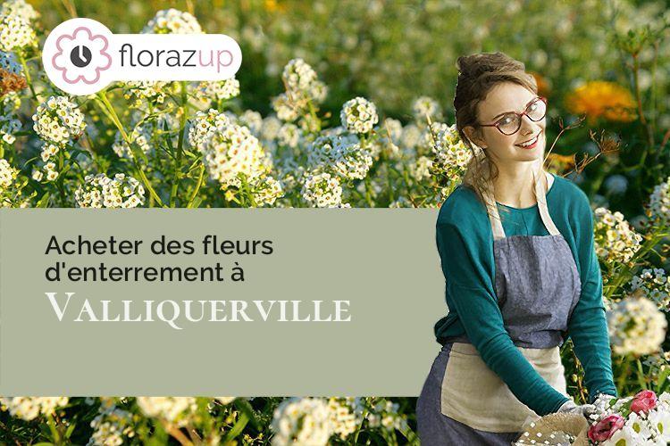 gerbes de fleurs pour une crémation à Valliquerville (Seine-Maritime/76190)