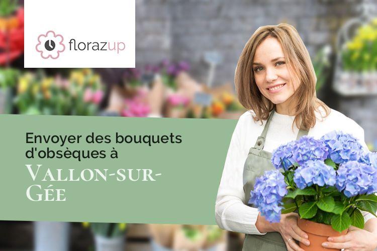 gerbes de fleurs pour des obsèques à Vallon-sur-Gée (Sarthe/72540)