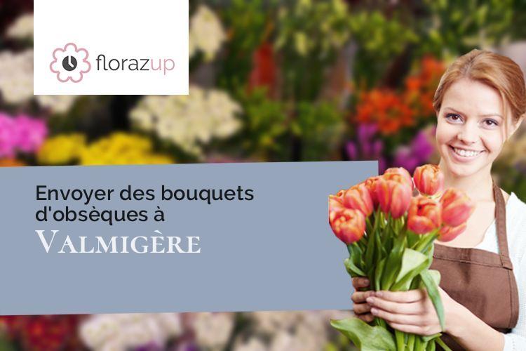 couronnes florales pour une crémation à Valmigère (Aude/11580)