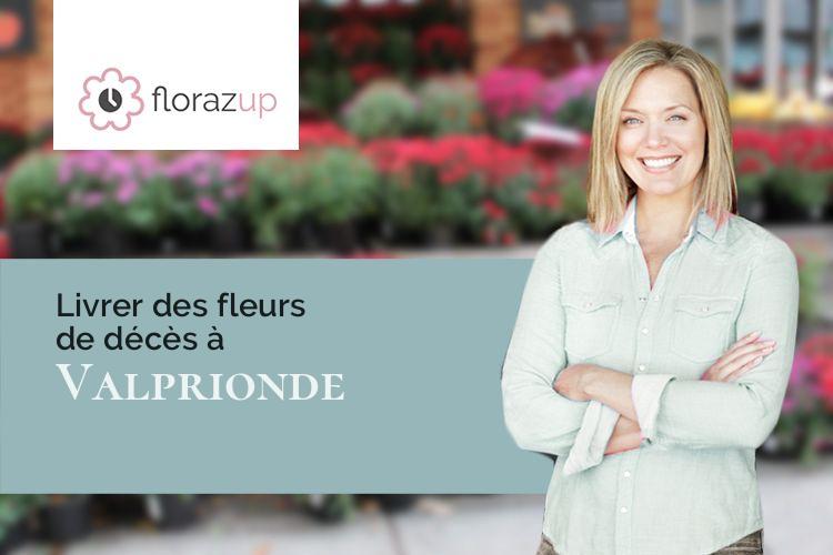 couronnes florales pour un deuil à Valprionde (Lot/46800)