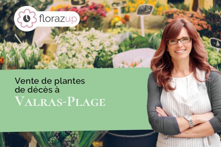 coupes de fleurs pour un décès à Valras-Plage (Hérault/34350)