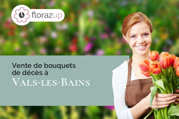 créations florales pour un deuil à Vals-les-Bains (Ardèche/07600)