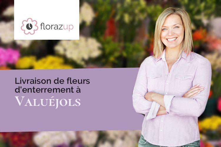 créations florales pour un deuil à Valuéjols (Cantal/15300)