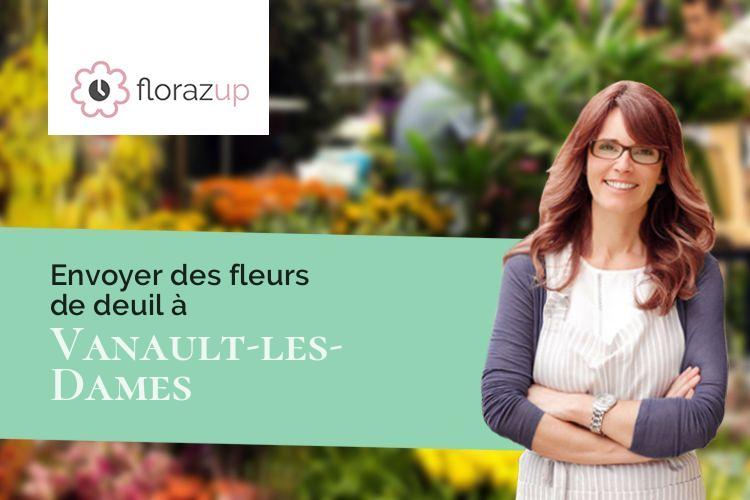 créations florales pour un enterrement à Vanault-les-Dames (Marne/51340)