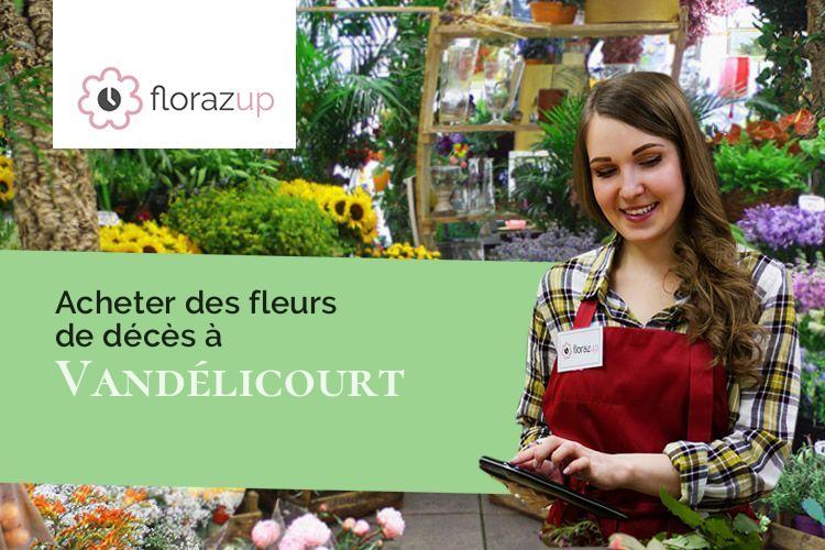 gerbes de fleurs pour des funérailles à Vandélicourt (Oise/60490)