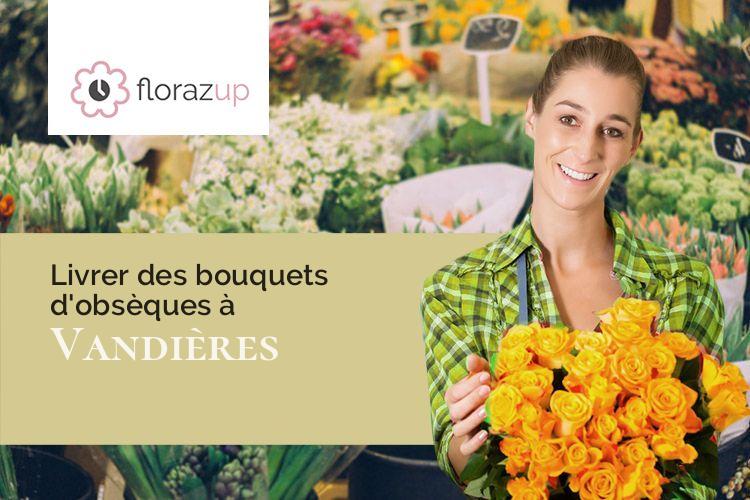 fleurs deuil pour un décès à Vandières (Marne/51700)