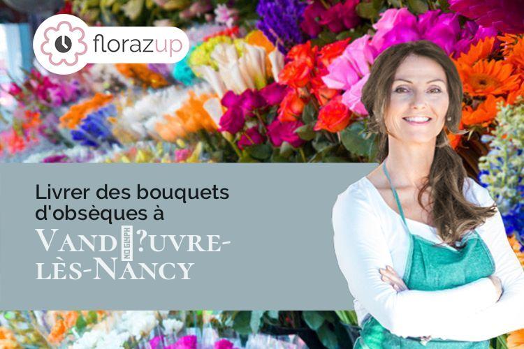 couronnes florales pour des funérailles à Vandœ?uvre-lès-Nancy (Meurthe-et-Moselle/54500)