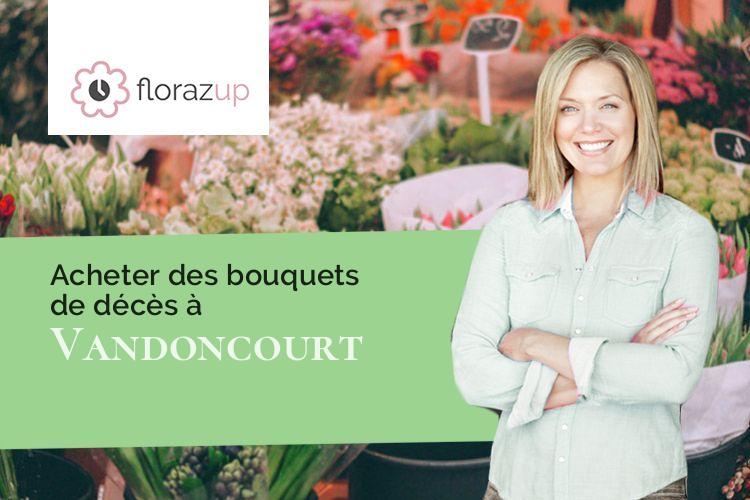 fleurs deuil pour un enterrement à Vandoncourt (Doubs/25230)