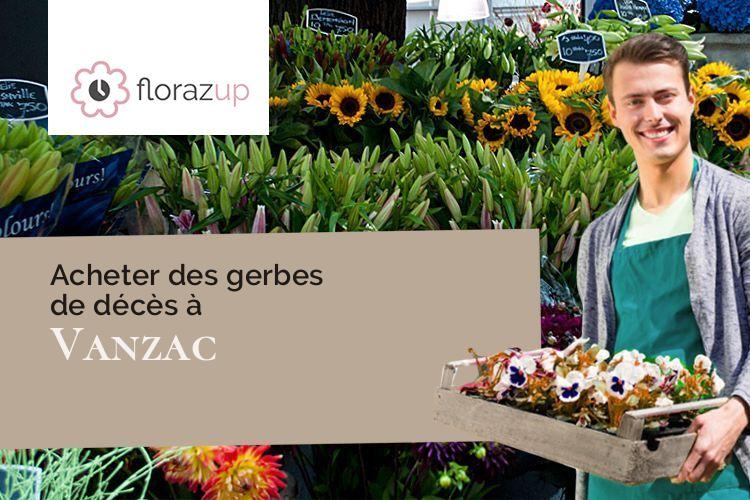 gerbes de fleurs pour un deuil à Vanzac (Charente-Maritime/17500)