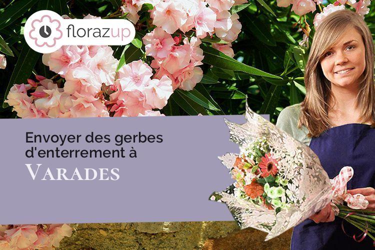couronnes de fleurs pour un deuil à Varades (Loire-Atlantique/44370)