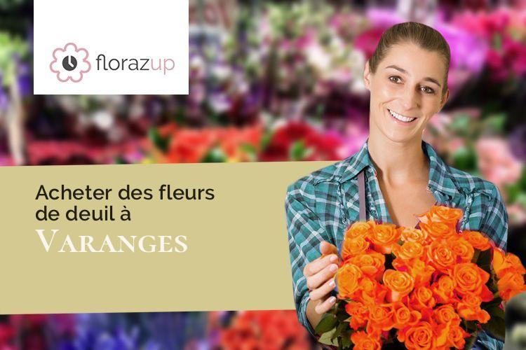 couronnes de fleurs pour des obsèques à Varanges (Côte-d'Or/21110)