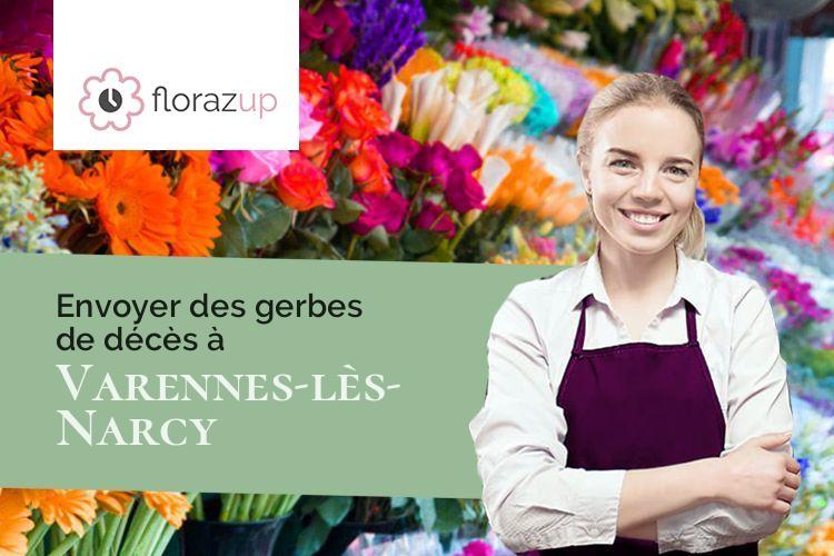 créations de fleurs pour un deuil à Varennes-lès-Narcy (Nièvre/58400)