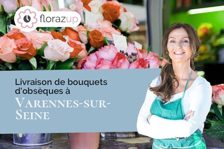 compositions florales pour des obsèques à Varennes-sur-Seine (Seine-et-Marne/77130)