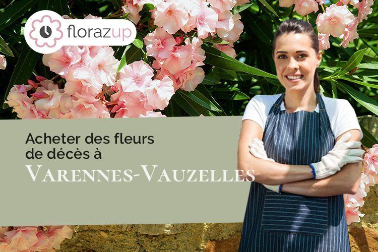 compositions florales pour un décès à Varennes-Vauzelles (Nièvre/58640)