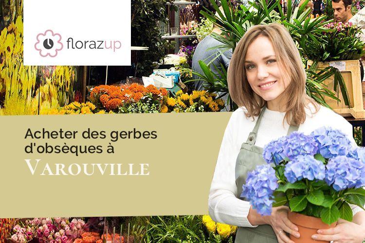 compositions de fleurs pour un deuil à Varouville (Manche/50330)