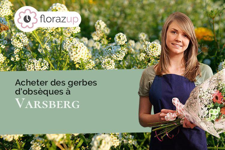 créations de fleurs pour un décès à Varsberg (Moselle/57880)