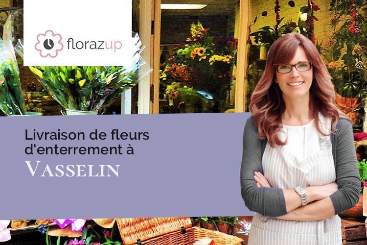 compositions florales pour une crémation à Vasselin (Isère/38890)