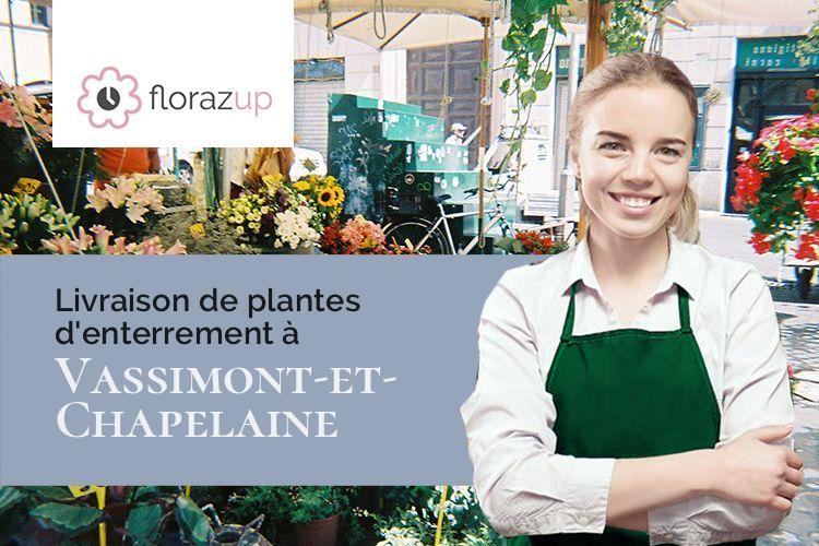 plantes pour un enterrement à Vassimont-et-Chapelaine (Marne/51320)