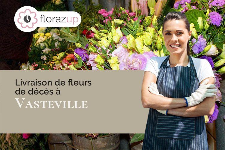 bouquets de fleurs pour un deuil à Vasteville (Manche/50440)