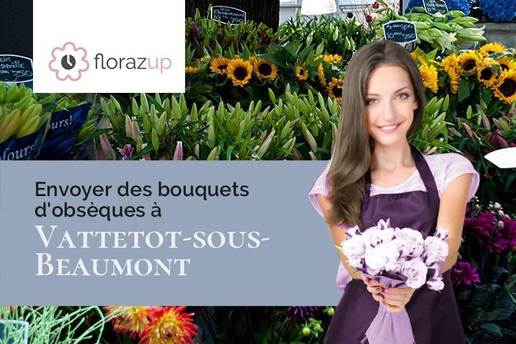 fleurs deuil pour un deuil à Vattetot-sous-Beaumont (Seine-Maritime/76110)