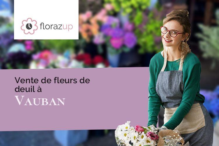 compositions florales pour une crémation à Vauban (Saône-et-Loire/71800)