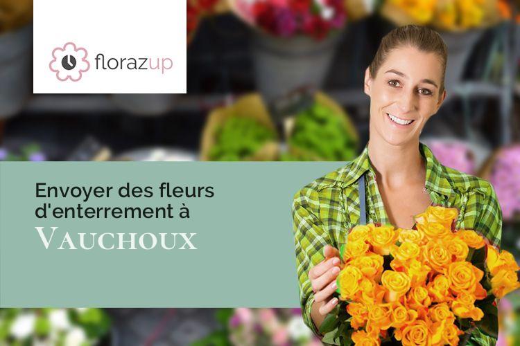 couronnes florales pour des funérailles à Vauchoux (Haute-Saône/70170)