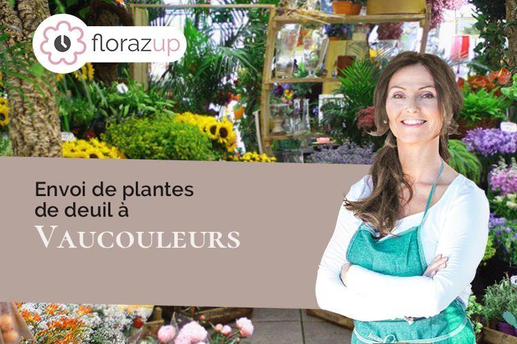 couronnes florales pour un deuil à Vaucouleurs (Meuse/55140)