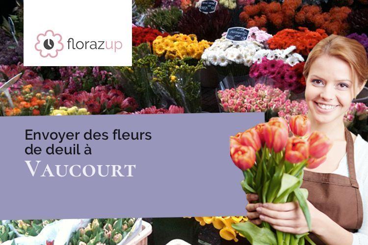 gerbes de fleurs pour un enterrement à Vaucourt (Meurthe-et-Moselle/54370)