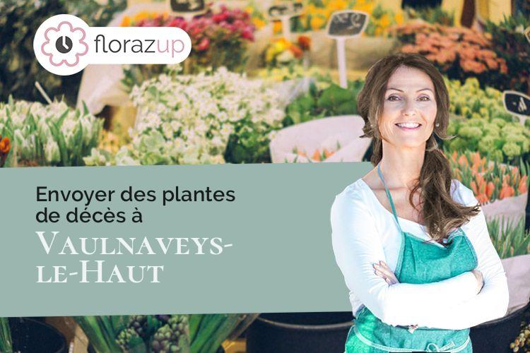 coupes de fleurs pour un enterrement à Vaulnaveys-le-Haut (Isère/38410)