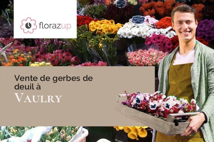 couronnes florales pour des obsèques à Vaulry (Haute-Vienne/87140)