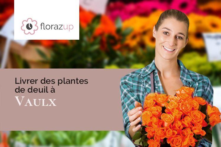 compositions de fleurs pour un deuil à Vaulx (Haute-Savoie/74150)