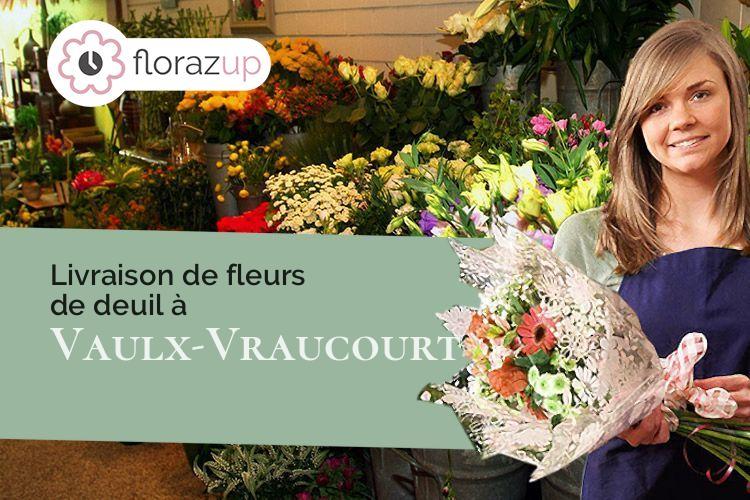 gerbes de fleurs pour des obsèques à Vaulx-Vraucourt (Pas-de-Calais/62159)