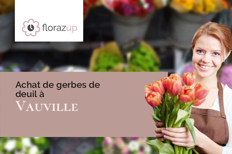 créations de fleurs pour un décès à Vauville (Manche/50440)