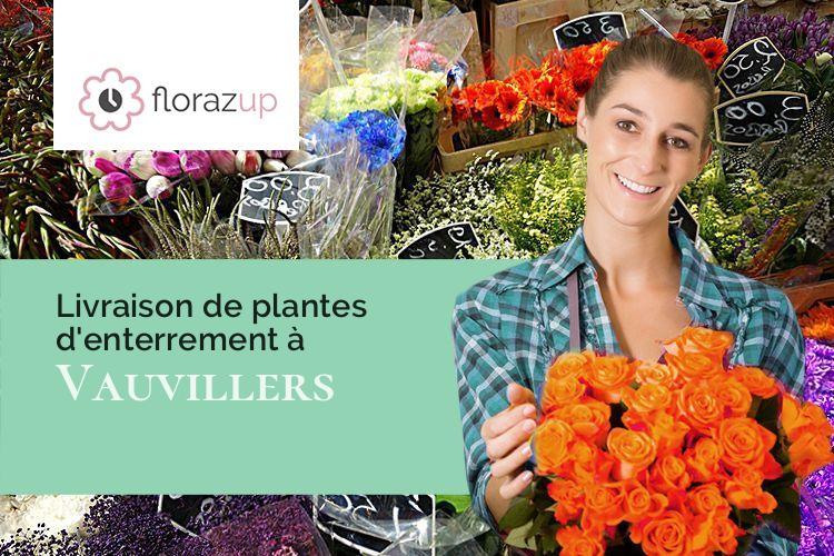 gerbes de fleurs pour un enterrement à Vauvillers (Haute-Saône/70210)