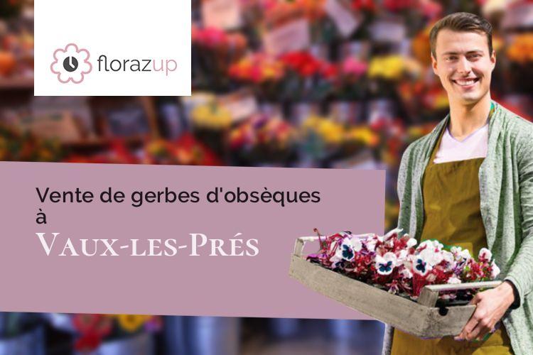 coeurs de fleurs pour un décès à Vaux-les-Prés (Doubs/25770)