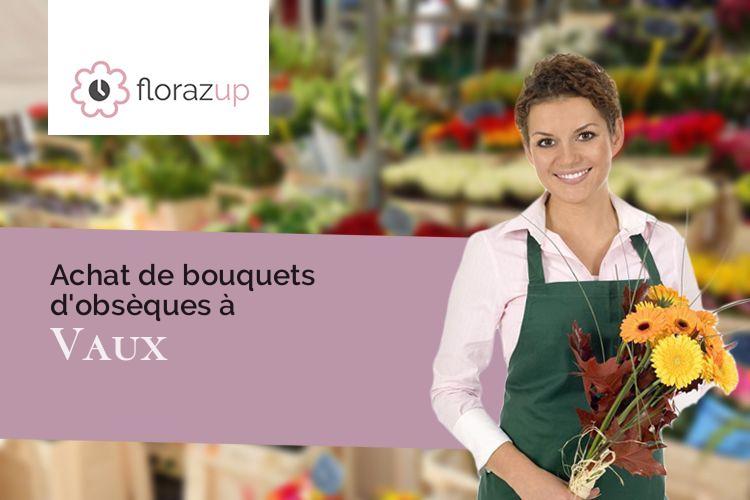 coeurs de fleurs pour un décès à Vaux (Vienne/86700)