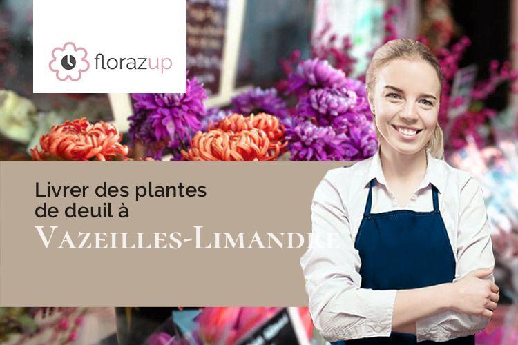 coupes de fleurs pour des obsèques à Vazeilles-Limandre (Haute-Loire/43320)