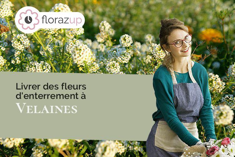 coeur de fleurs pour des obsèques à Velaines (Meuse/55500)