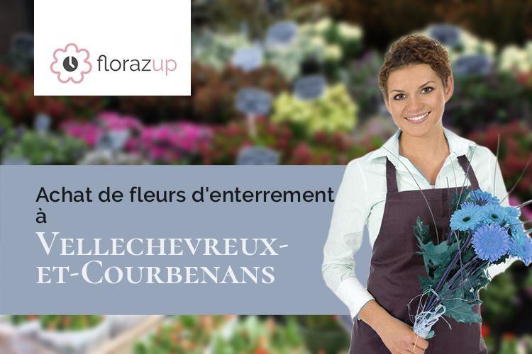 compositions florales pour des obsèques à Vellechevreux-et-Courbenans (Haute-Saône/70110)