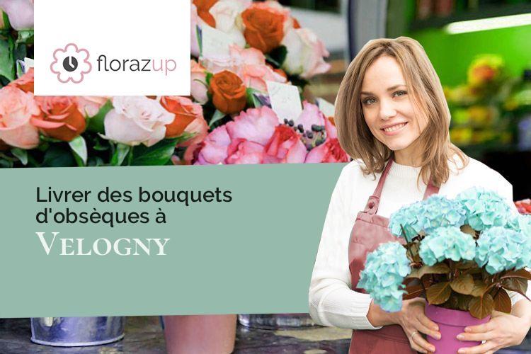 coeurs de fleurs pour un enterrement à Velogny (Côte-d'Or/21350)