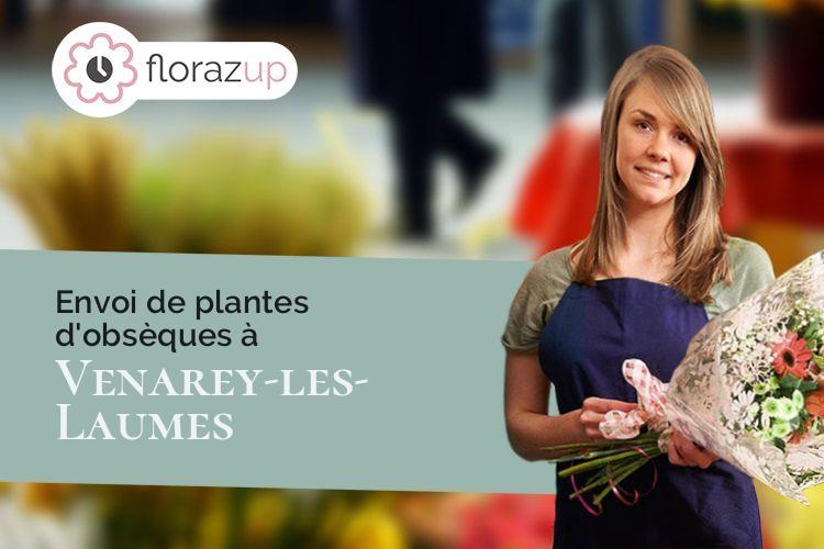 fleurs deuil pour des funérailles à Venarey-les-Laumes (Côte-d'Or/21150)