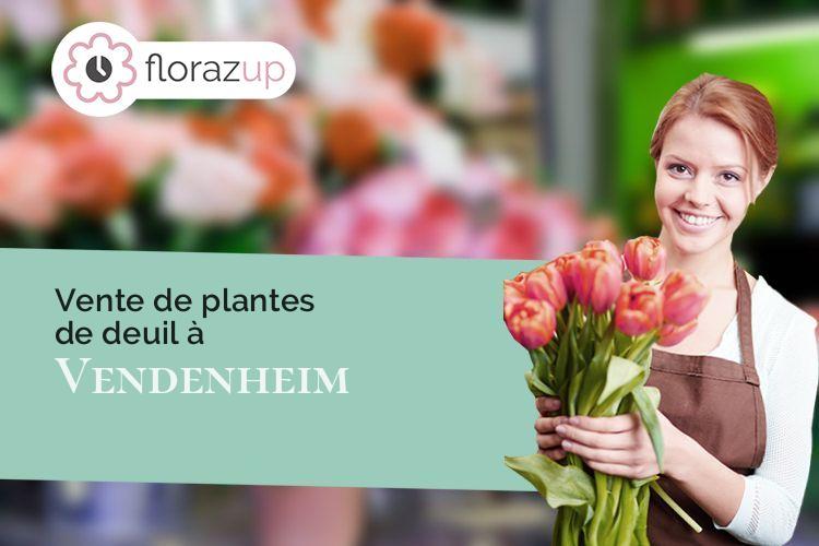 créations de fleurs pour un décès à Vendenheim (Bas-Rhin/67550)