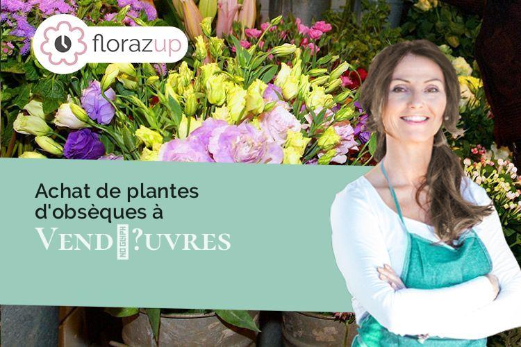 fleurs deuil pour un décès à Vendœ?uvres (Indre/36500)