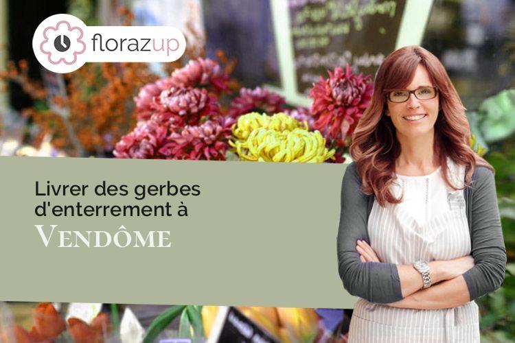 couronnes florales pour un enterrement à Vendôme (Loir-et-Cher/41100)