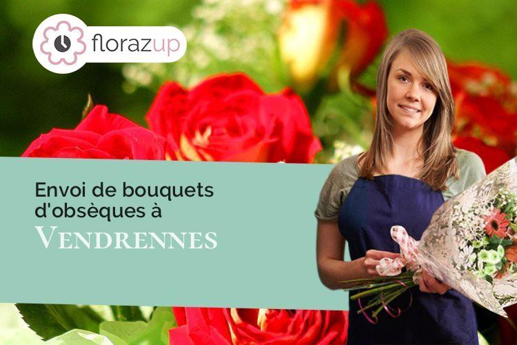 coupes de fleurs pour un enterrement à Vendrennes (Vendée/85250)