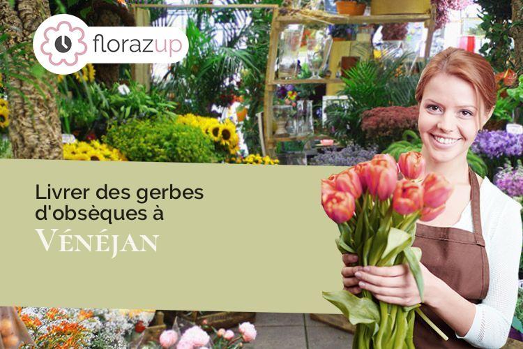 bouquets de fleurs pour un décès à Vénéjan (Gard/30200)