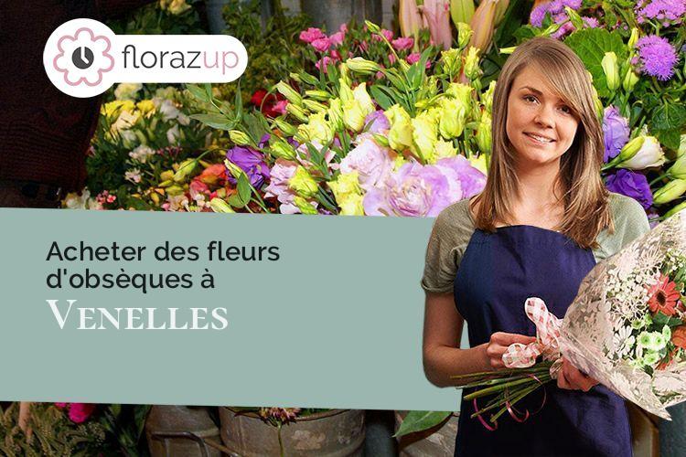 couronnes de fleurs pour des funérailles à Venelles (Bouches-du-Rhône/13770)