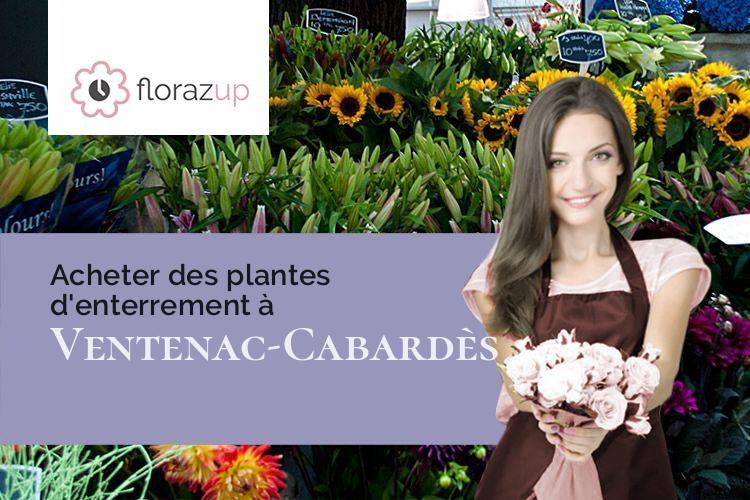 gerbes de fleurs pour un deuil à Ventenac-Cabardès (Aude/11610)
