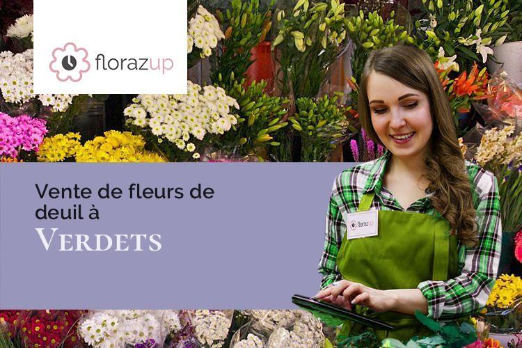couronnes de fleurs pour des funérailles à Verdets (Pyrénées-Atlantiques/64400)