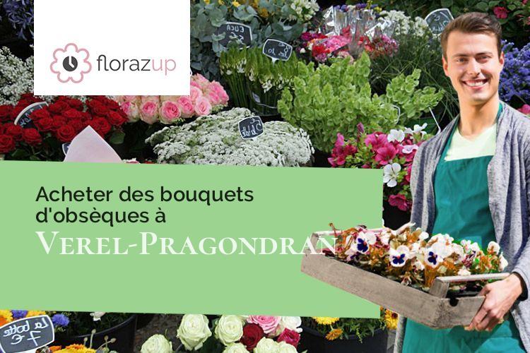 gerbes de fleurs pour des funérailles à Verel-Pragondran (Savoie/73230)